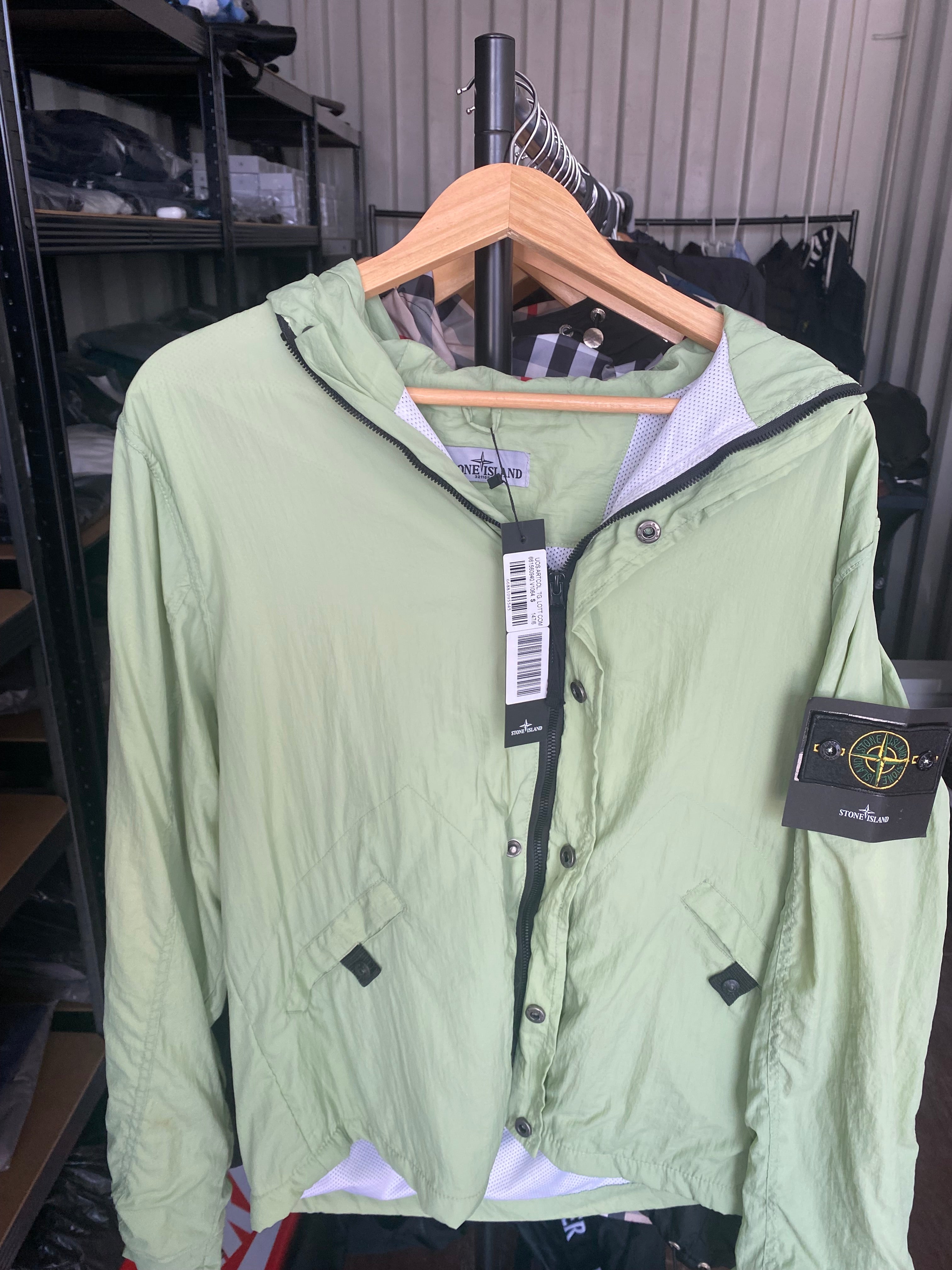 Stoney Light Green windbreaker